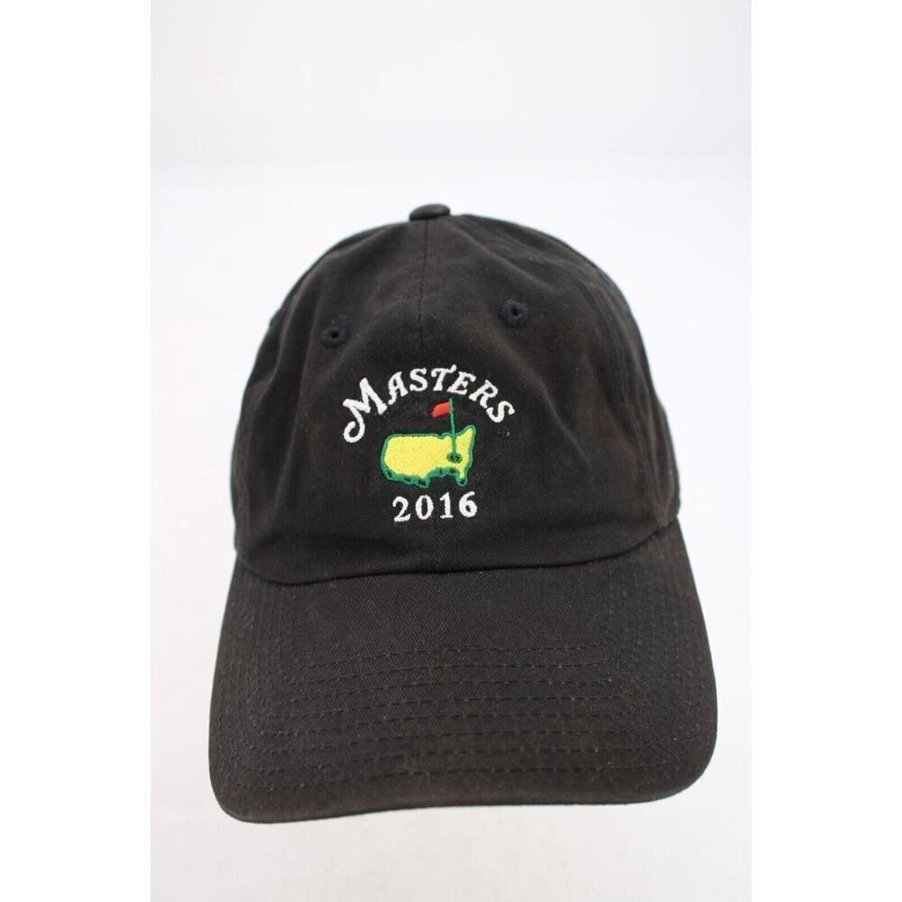 Masters Golf 2016 Black Hat Cap American Needle Strapback Adjust Fit Preowned0